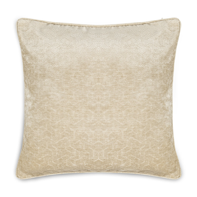 Velvet Square Pillow Cover & Insert, Beige