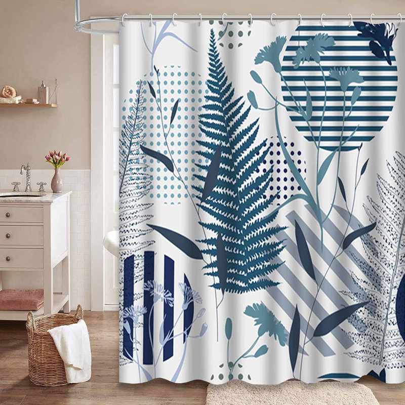 Rideau de douche Botanical Abstract, L 72 po x l 78 po
