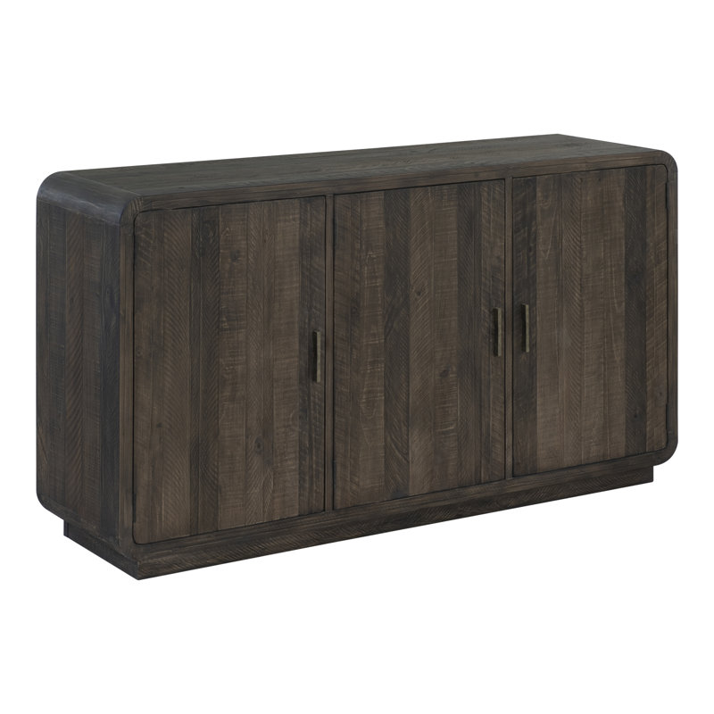 Monterey 63'' W Solid Wood Sideboard, Dark Brown