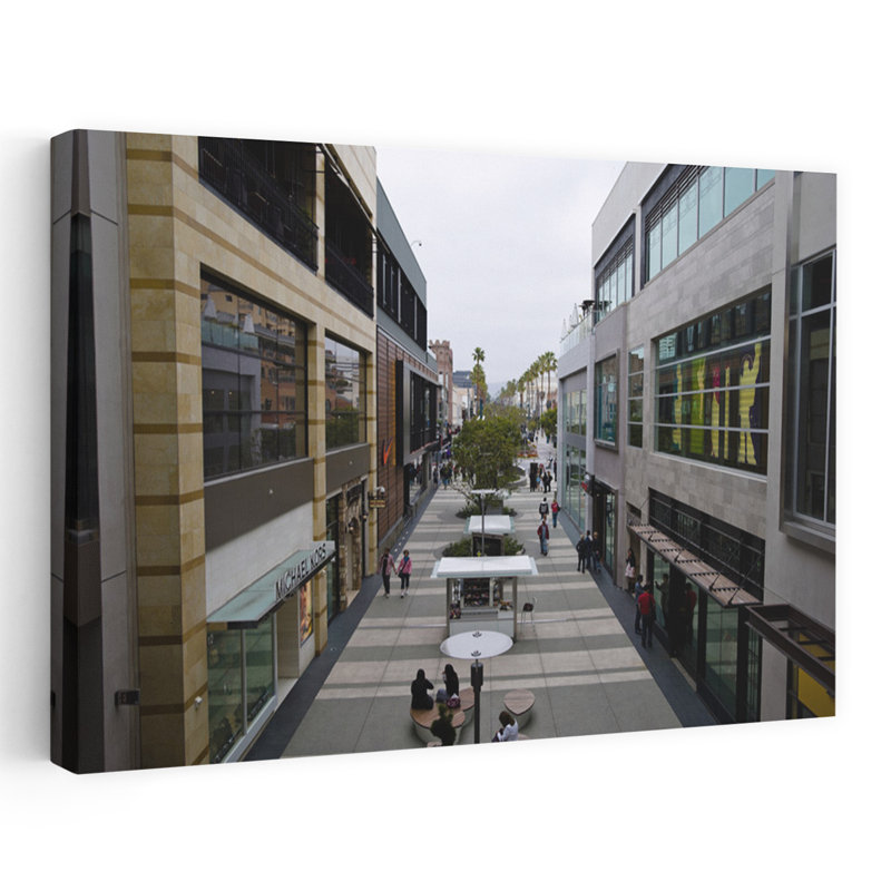 Third Street Promenade Santa Monica Place Santa Monica Los Angeles County California USA 1 Piece Wrapped Canvas Wall Art