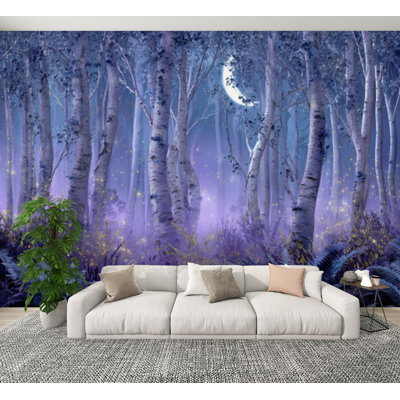 Papier peint auto-adhésif fantaisiste Woodland