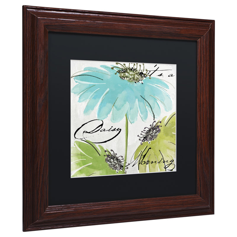 Jadaya «Daisy Morning II», impression encadrée, H 11 po x l 14 po x P 0,5 po, Noir