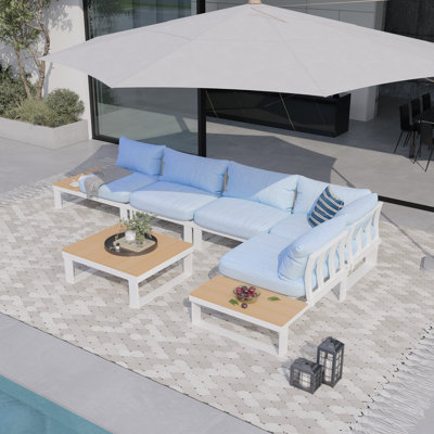 Ensemble de conversation en aluminium pour patio