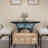 Modern 5-Piece Dining Set – Rectangular Marble Tabletop, Storage Shelf, 4 Upholstered Boucle Chairs, Space-Saving Kitchen & Dining Furniture for Small Apartments – Off-Color Inspired + Black-662517462-662517463