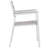 Maine Aluminum Outdoor Patio Two Arm Chairs in White Light Gray by Modway-945555795