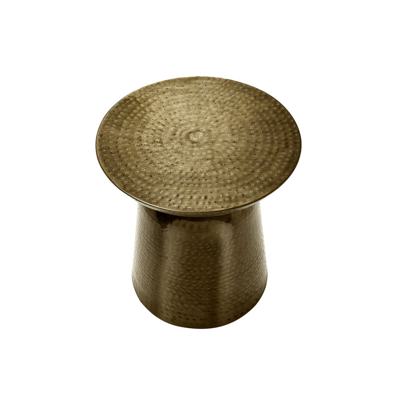 Abdisamad Tray Top End Table, Gold
