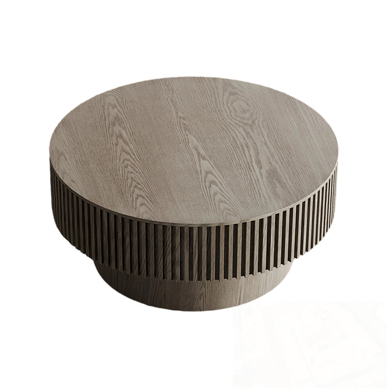 Rond Asya avec rangement rabattable, Gris