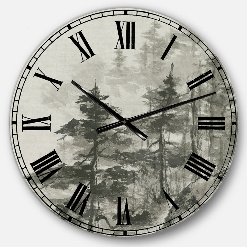 Asian Forest - Cabin Wall Clock, Medium