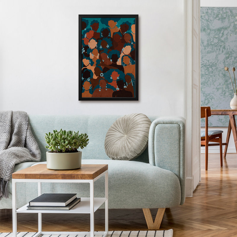 Affiche Aqua Premium encadrée par Reyna Noriega, H 24 po x l 16 po