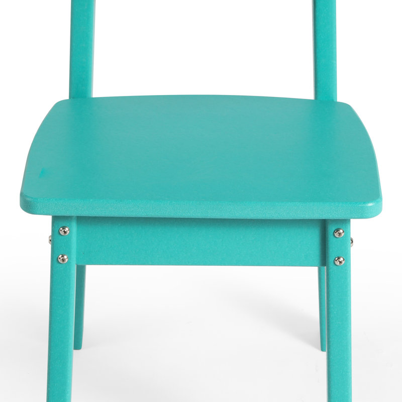 Kids Outdoor Dining Chair, Teal