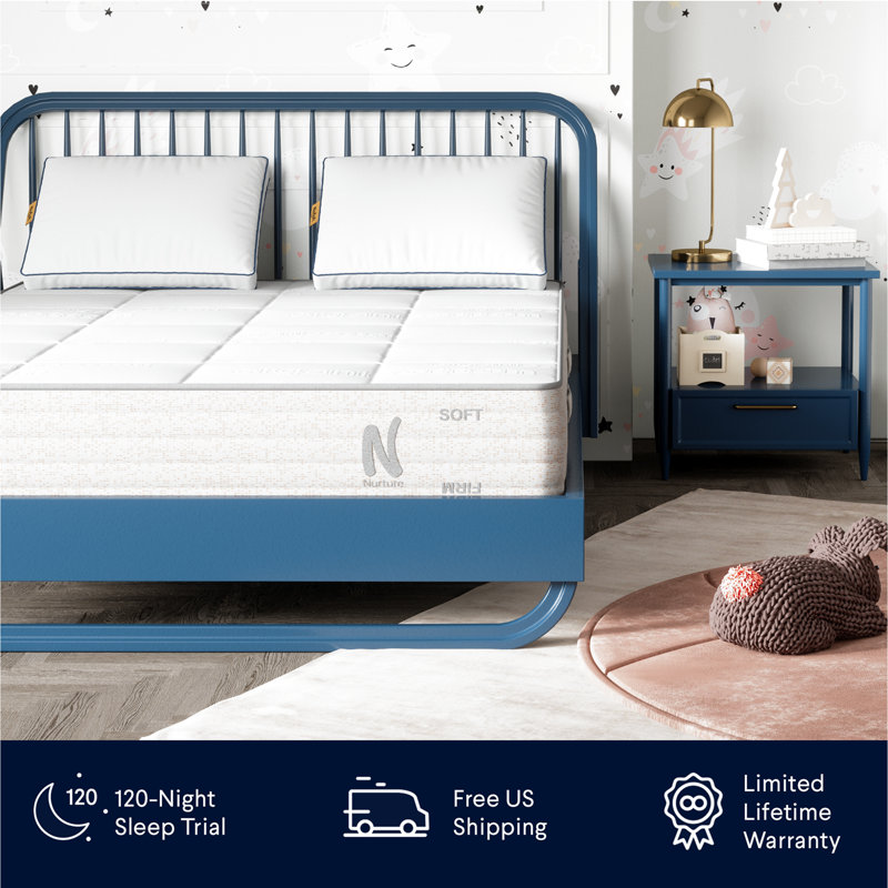 Nolah Nurture Kids Flippable Mattress with Cotton Cover, Twin XL