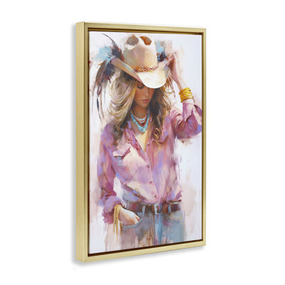 Cadre flottant Cowboy Hat Reflections, design par Tina LeCour