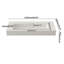  48 po x 18 po Lavabo vasque de salle de bain mural ou à surface solide avec trous de robinet simples en blanc mat