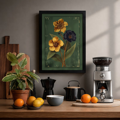 Study in Bloom Botanical - Framed Print