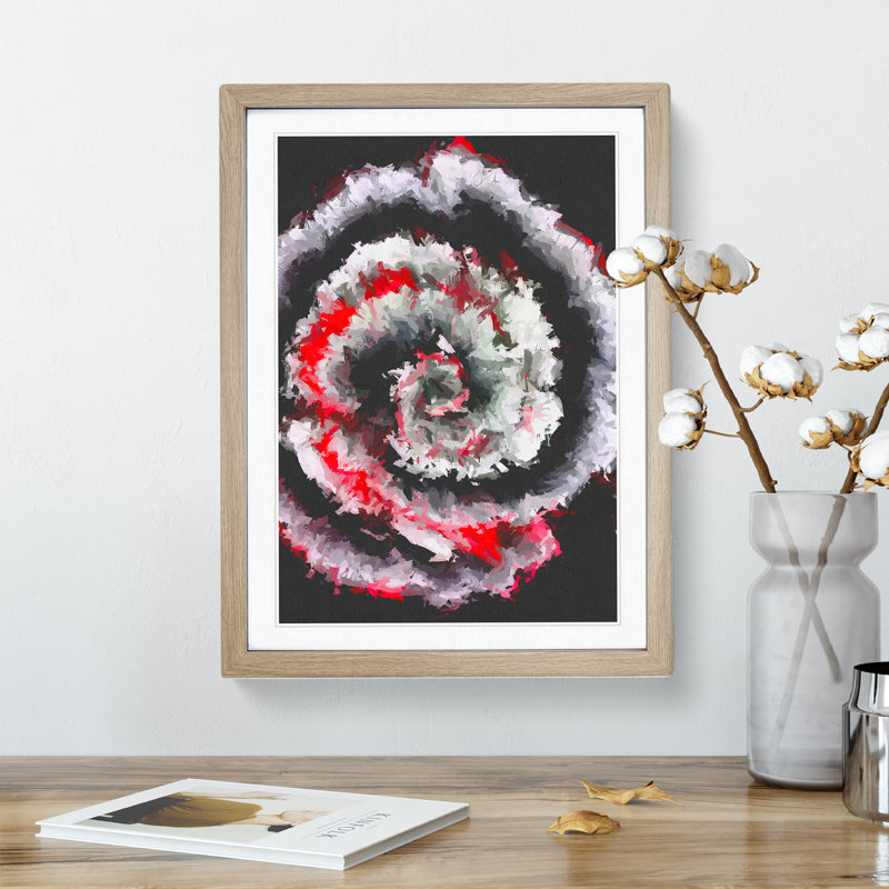 No Limits Abstract - Framed Print, 64cm H x 46cm W x 2cm D, Oak Framed