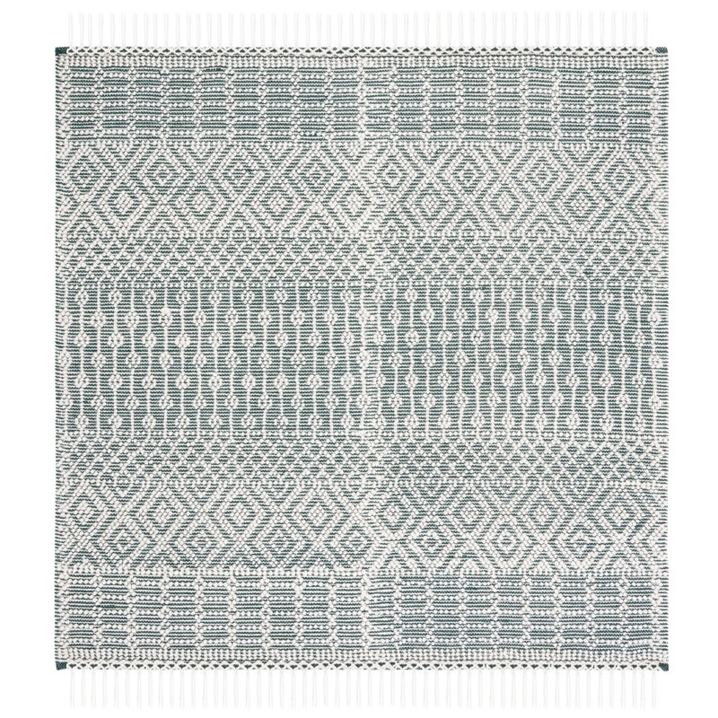 Moroccan Hand Loomed Wool Moroccan Rug, Square 6'