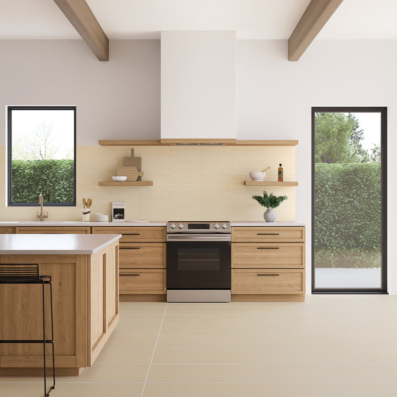 Carreau de porcelaine mat 11,75 "x 11,75" Sahara, Écru