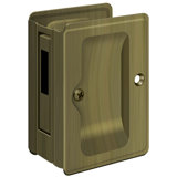 Deltana SDAR325U26 HD Pocket Lock, Adjustable, 3-1/4" x 2-1/4" Sliding Door Receiver in Polished Chrome