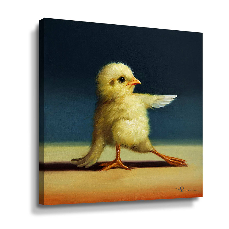 Yoga Chick Bend Knee Gallery, Toile tendue, H 14 po x l 14 po