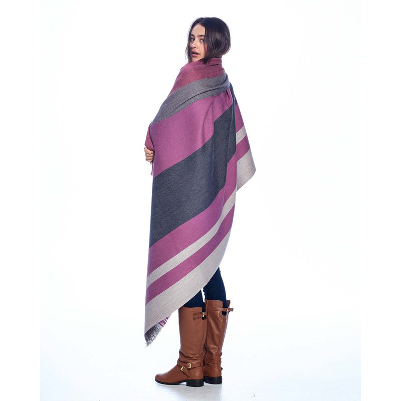 Hand Woven Throw Blanket, Sangria