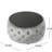 Button- Velvet With Tempered Glass, 30" X 14.48", Smoke Shade Contemporary In 29.85" W D 14.48" H,