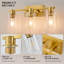 Luminaire de salle de bain noir à 3 lumières à intensité variable Aarif-718961319