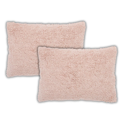 Housses de coussin décoratives en coton touffetées de couleur unie