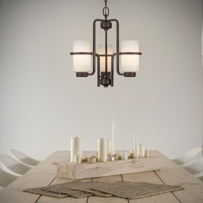 Lustre classique/traditionnel ombré 3 lumières Adamson