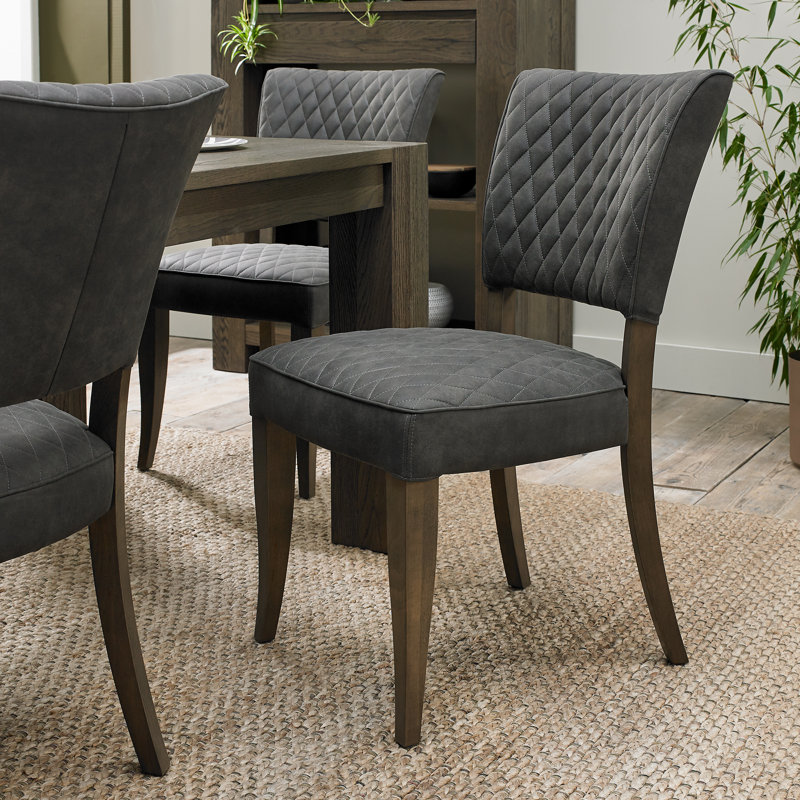 Magallanes 52cm H Polyester Blend Upholstered Side Chair, Fumed Oak