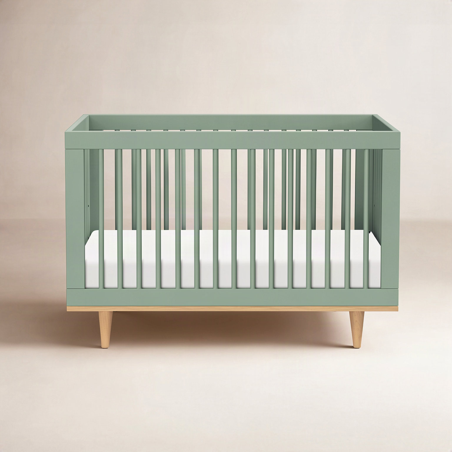 Marley Pine 3-in-1 Convertible Crib, Light Sage, Crib