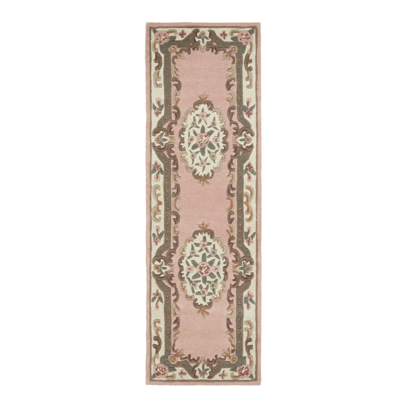 Comfort Oriental Wool Hand Woven Pink, Runner 67 x 210cm