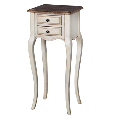 Allevard 34cm W Solid Wood Bedside Table