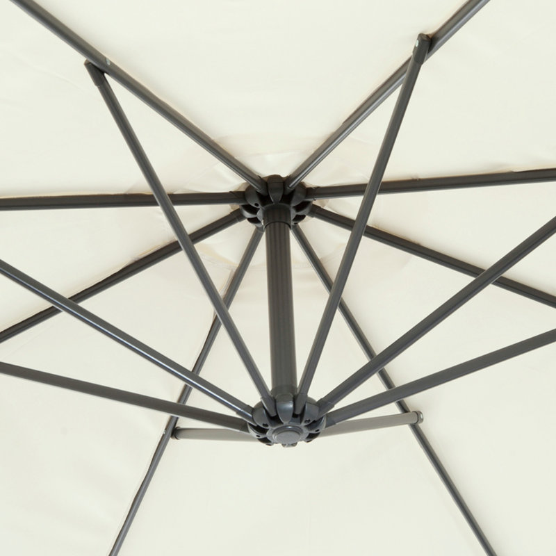 Cantilever Octagonal Cantilever Umbrella, Beige/Deep Grey