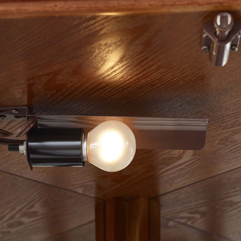 Vitrine de coin lumineuse 6 tablettes avec tablettes réglables en verre trempé et dossier en miroir