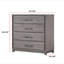 Commode de rangement contemporaine à 4 tiroirs 1Pc