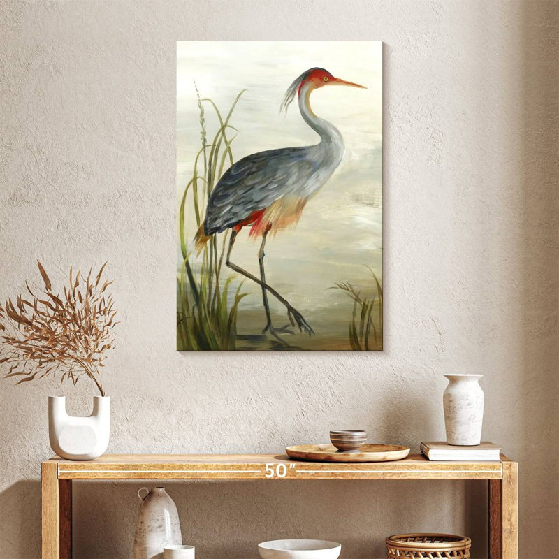 Grey Heron, reproduction sur toile, H 36 po x l 24 po x P 1,25 po