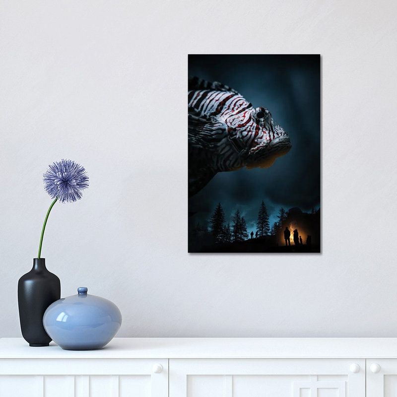 Night Krowler 1 Piece Wrapped Canvas Wall Art, 30.48 cm H x 45.72 cm W