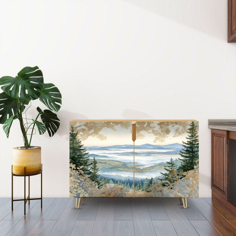 Buffet avec rangement Dreamy Wilderness Scène avec 2 portes pour le salon et la cuisine