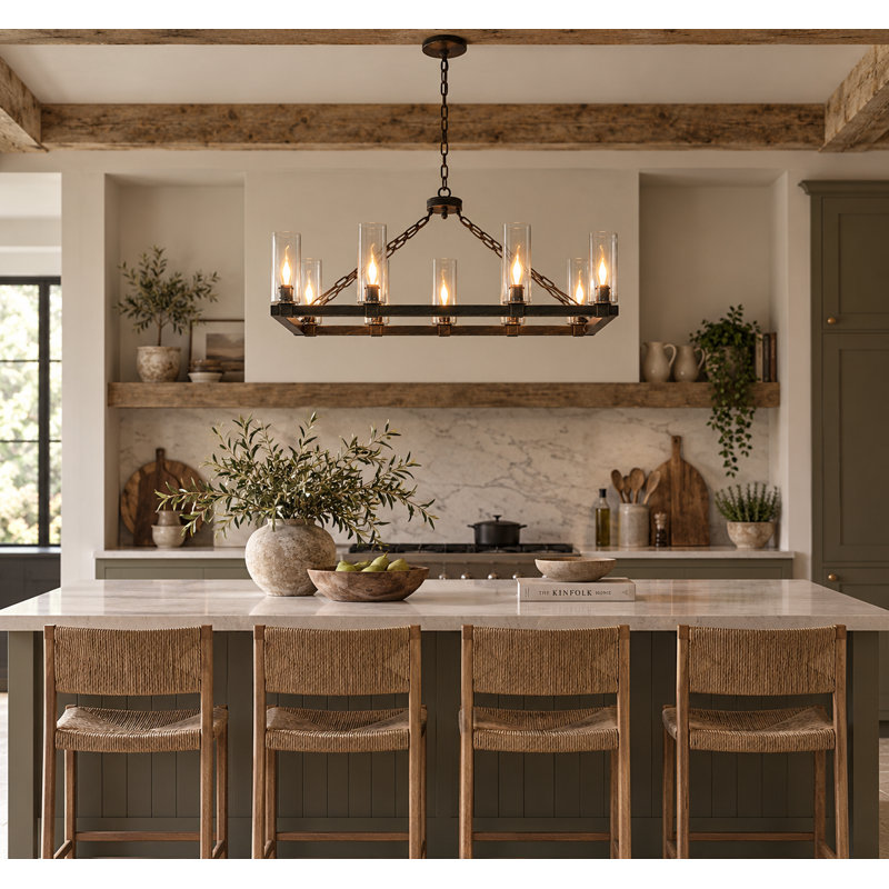 Devonte 8 - Light Shaded Chandelier