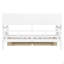 Lit de jour simple, support en lattes de bois, avec tablettes de chevet et deux tiroirs-124917526
