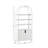 Yasirah 72" H x 36" W Modern Arched Wood Cabinet Storage Bookcase-515736842