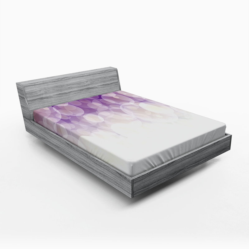 Microfiber Abstract Fitted Sheet, Queen Fitted Sheet