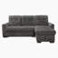 Wathan 90" 2-Piece Modern & Contemporary Chenille Sectional Sofa with Convertible Pull-Out Sleeper Bed, Reversible Chaise with Hidden Storage-1919664830