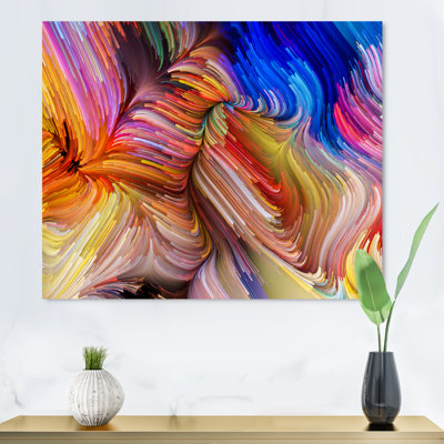 Élégance de liquide Art, art graphique sur toile