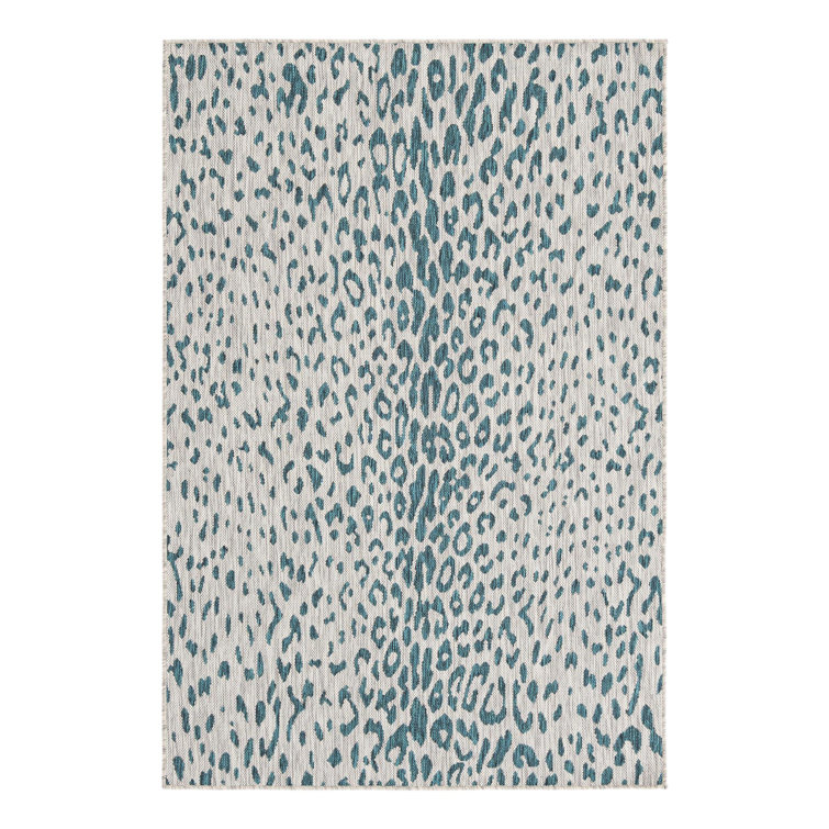 Teal Samburu Indoor/Outdoor Safari Rug