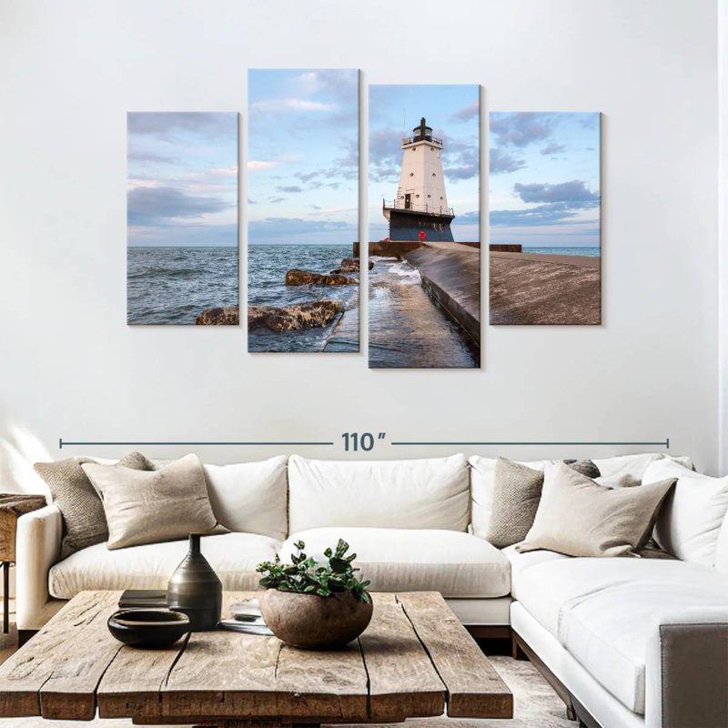 Ludington light Aletra, H 54 po x l 84 po