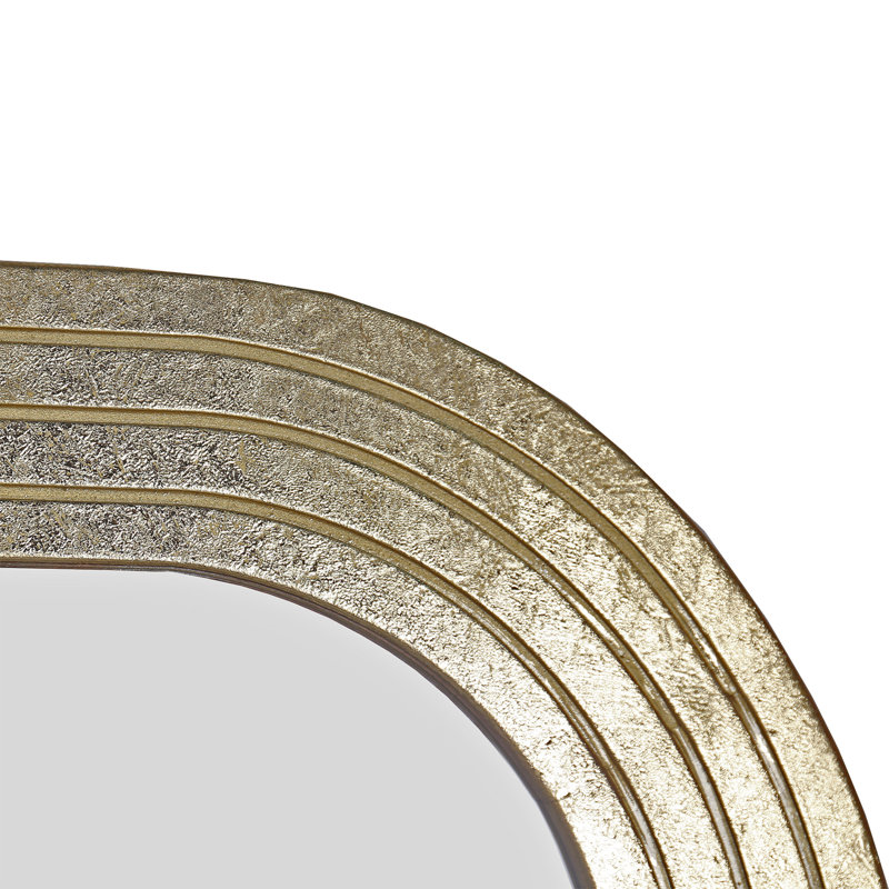 Renelsa Solid Wood Wavy Mirror