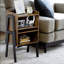 Nakevia Bedside Table Rustic Brown Industrial Bedroom Furniture