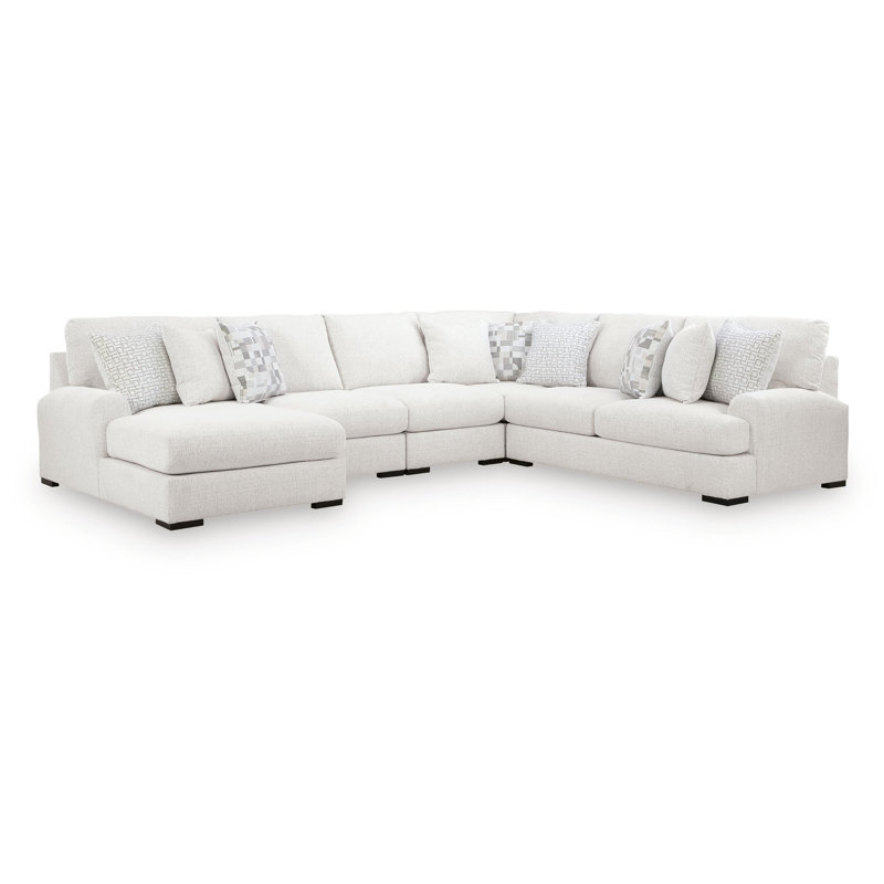 Canapé modulaire 5 pièces avec méridienne, Left Hand Facing
