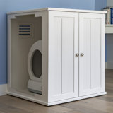 Refined Self Cleaning Litter Box Cabinet